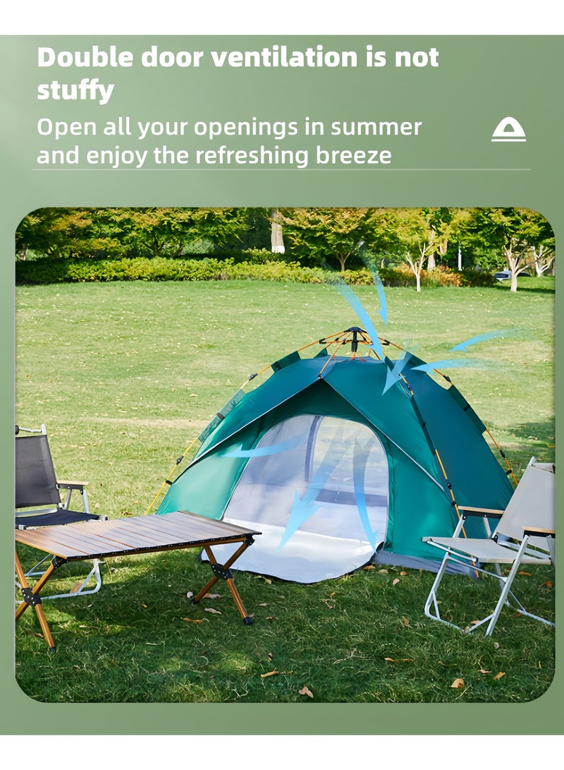 Tents for 3-4 people camping tents with backpacks - lightweight, outdoor tents for backpacking, hiking or beach use, weatherproof tents for camping, festivals, backyards, overnight stays - Image 4