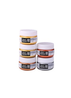 BRUSTRO BRUSTRO Professional Artists HEAVYBODY Acrylic Paint Packs - 50ML set of 5 - Metallic Shades, ideal for Mural work, Canvas, Photo realism and Fine detailed painting  - Image 1