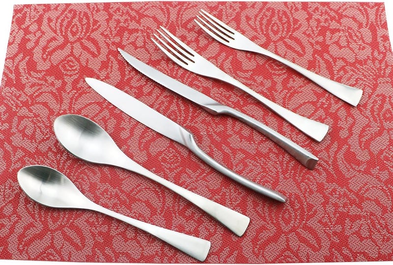 Uniturcky 24Piece Flatware SetExtra Thick Heavy Duty  1810 Stainless Steel Cutlery SetsHigh Matte Finish Silverware Flatware Sets Service for 4Use for HomeKitchen Utensil Sets - Image 2