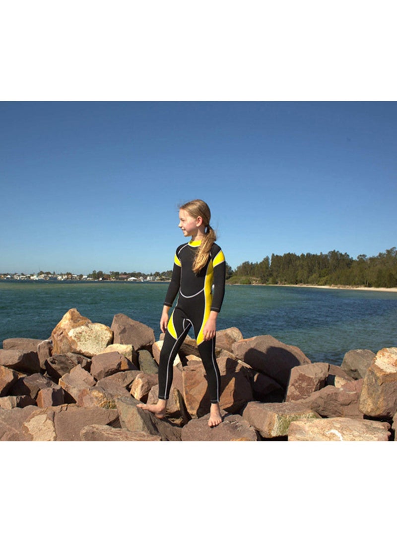 Kids Wetsuit for Boys Girls Children, Neoprene Full Wet Suits 2.5mm Long Sleeve Back Zip Toddlers/Youth Thermal Swimsuits for Swimming Diving Surf - Image 4