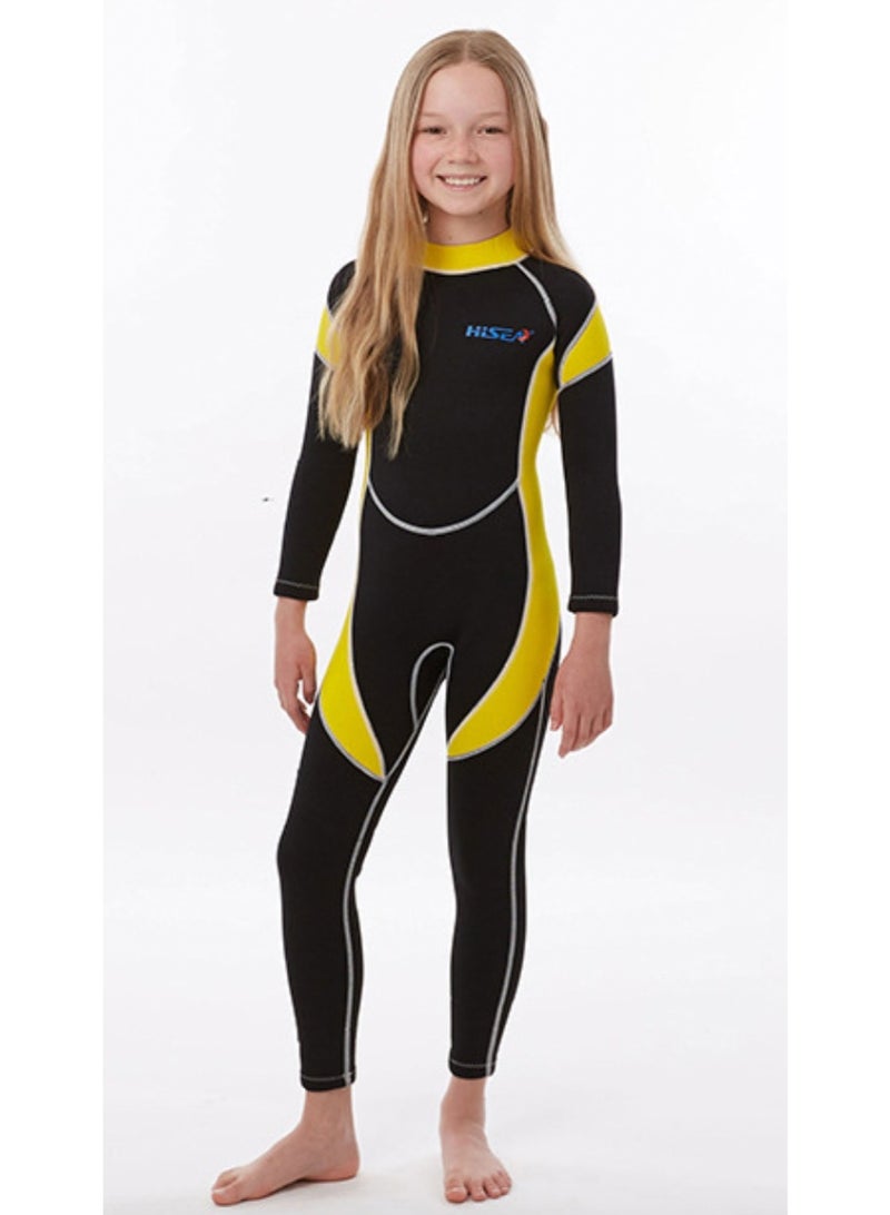Kids Wetsuit for Boys Girls Children, Neoprene Full Wet Suits 2.5mm Long Sleeve Back Zip Toddlers/Youth Thermal Swimsuits for Swimming Diving Surf - Image 3