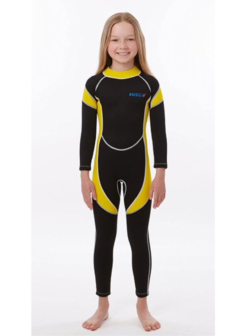 Kids Wetsuit for Boys Girls Children, Neoprene Full Wet Suits 2.5mm Long Sleeve Back Zip Toddlers/Youth Thermal Swimsuits for Swimming Diving Surf - Image 2