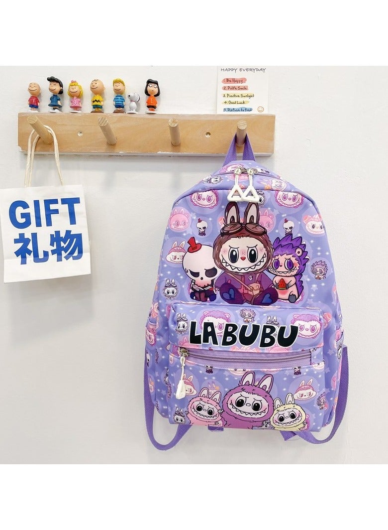 Labubu Children's Backpack New Cute Lightweight Backpack Large Capacity High Value Labubu Kindergarten Schoolbag 32*25*12CM