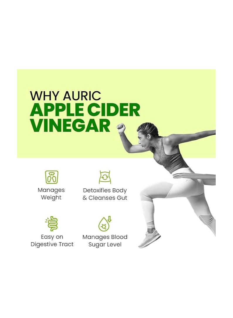 Auric Apple Cider Vinegar with Vitamins | 20 ACV Tablets with Vitamin B6 & B12 in every tube |Weight Loss & Metabolism Benefits | Supports Digestion, Bloating Relief & Gut Health - Image 2