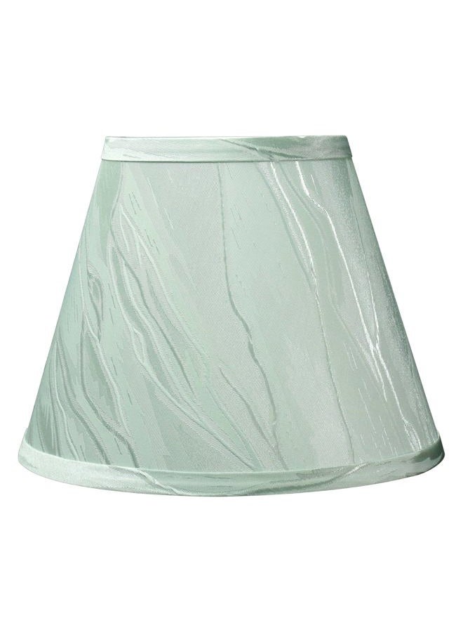 Aspen Creative Corporation 32430A, Empire Hardback Lamp Shade, 5" Top x 9" Bottom x 7" Slant, Light Green Fabric w/Spider Fitter - Image 3
