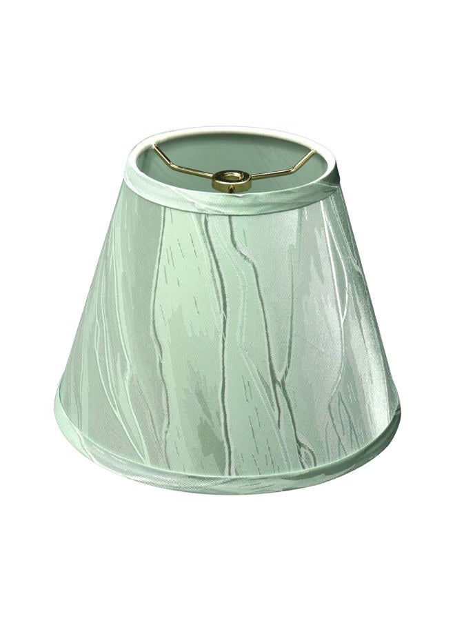 Aspen Creative Corporation 32430A, Empire Hardback Lamp Shade, 5" Top x 9" Bottom x 7" Slant, Light Green Fabric w/Spider Fitter - Image 1