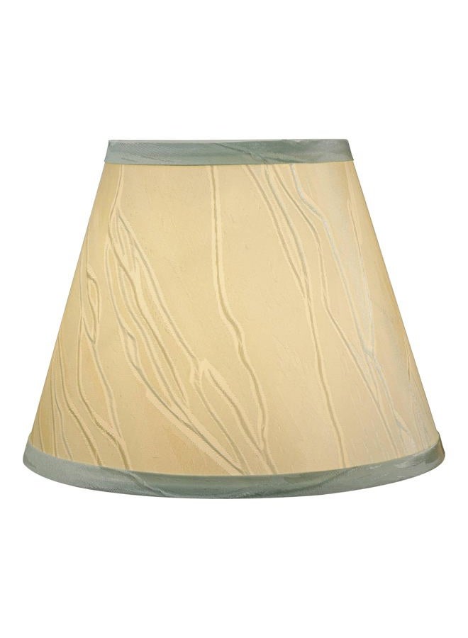 Aspen Creative Corporation 32430A, Empire Hardback Lamp Shade, 5" Top x 9" Bottom x 7" Slant, Light Green Fabric w/Spider Fitter - Image 2