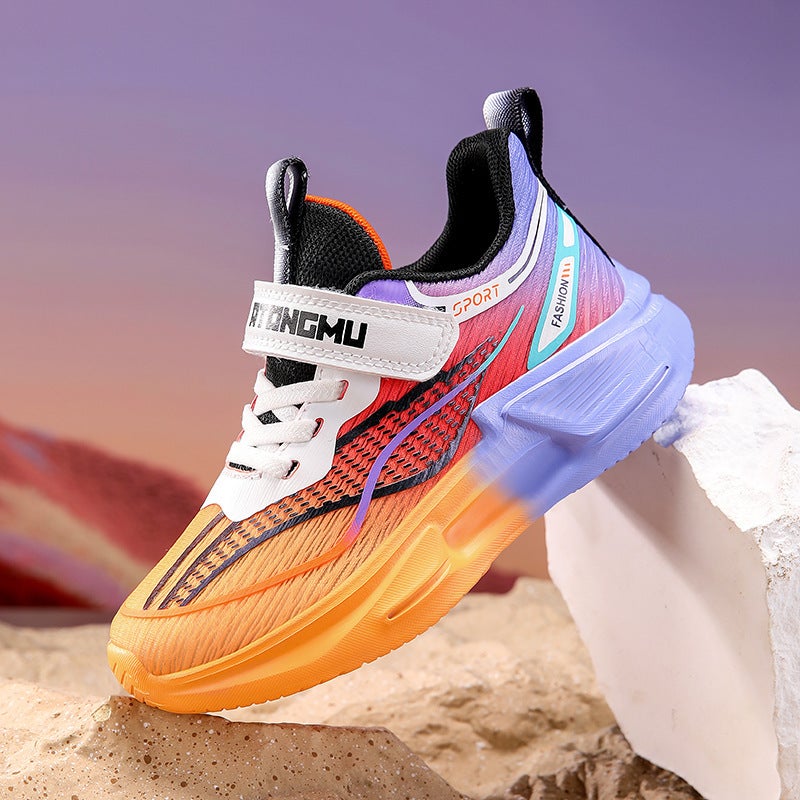 Mesh Sneakers Lightweight Flexible Sole Walking Shoes For Kids Indoor And Outdoor Activities - Image 1