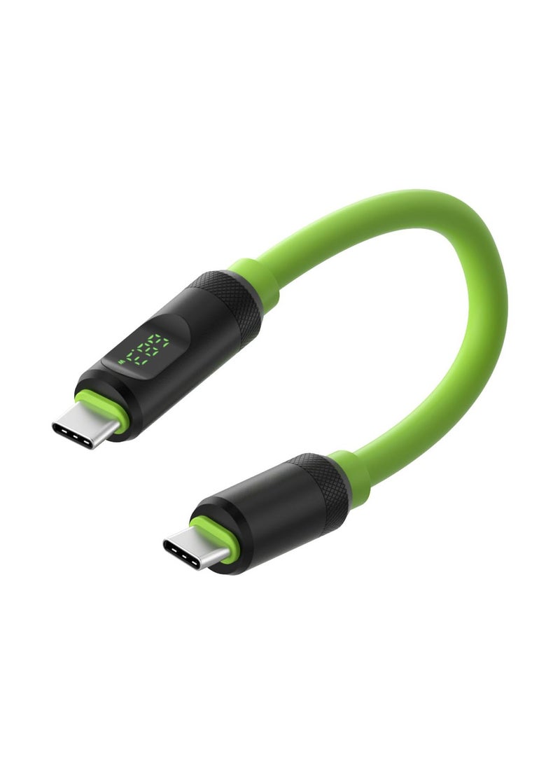 SYOSI USB 4 Cable, LED Display USB C 240W Fast Charging Cable with 8K@60Hz 40Gbps Data Transfer Thunderbolt 4/3 Video Cord for iPhone 15/15 Pro Max, iPad, MacBook Pro Air, Samsung Galaxy - Image 1