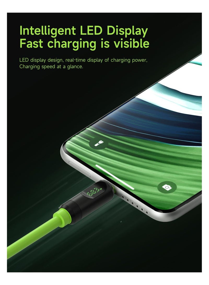 SYOSI USB 4 Cable, LED Display USB C 240W Fast Charging Cable with 8K@60Hz 40Gbps Data Transfer Thunderbolt 4/3 Video Cord for iPhone 15/15 Pro Max, iPad, MacBook Pro Air, Samsung Galaxy - Image 2