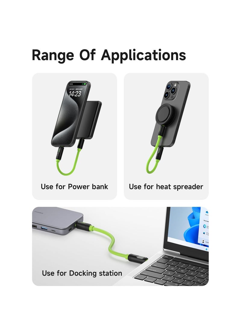 SYOSI USB 4 Cable, LED Display USB C 240W Fast Charging Cable with 8K@60Hz 40Gbps Data Transfer Thunderbolt 4/3 Video Cord for iPhone 15/15 Pro Max, iPad, MacBook Pro Air, Samsung Galaxy - Image 4