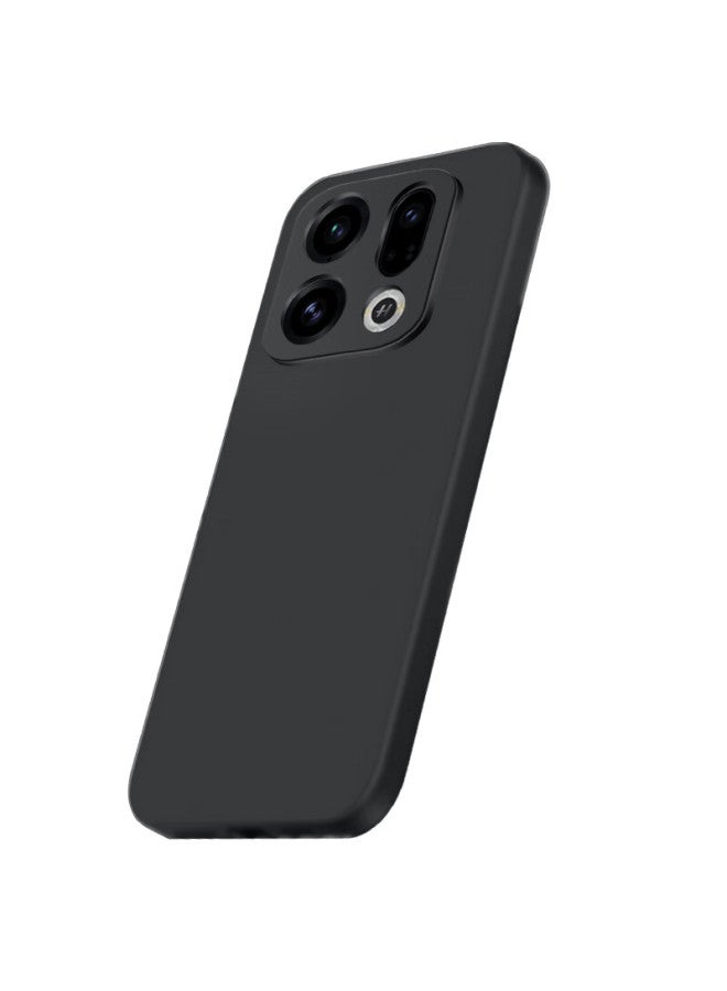 Freeson Slim Matte Tpu Soft Case With Ring Holder Stand For Oppo Find X9 - Black