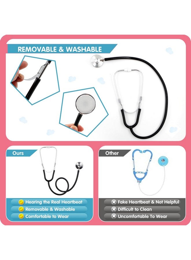 RioRand Doctor Costume For Kidstoddler Nurse Scrubs With Accessories Christmas Dress Up Cosplay For Boys Girls 311 Years - Image 4