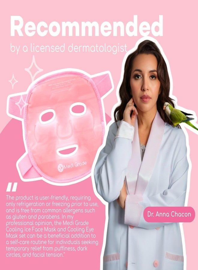 Medi Grade Cooling Face Mask Set Pink - Image 4