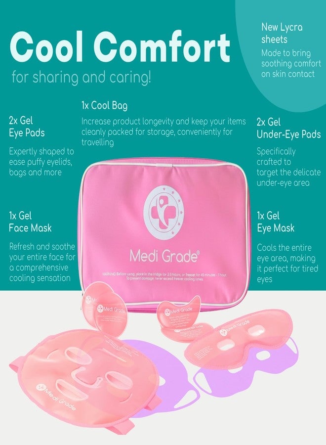 Medi Grade Cooling Face Mask Set Pink - Image 3