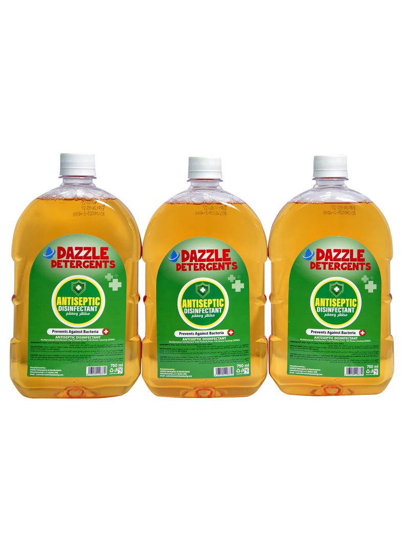 دازل عرض العبوة (عبوة من 3 قطع سعة 750 مل): سائل مطهر دازل