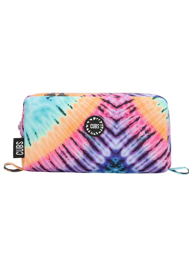 CUBS Tie Dyed Waterproof pencil case pouch with zip closure - Image 1