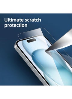 6 Pcs iPhone 15/15 Pro Screen Protector, 9H Tempered Glass Film, Anti-Fingerprint Black Edge Tempered-Glass Film - pzsku/ZBBB29592CF9DBC0D2775Z/45/_/1710987595/41143bb2-2c94-4088-8202-6d3e478e0317