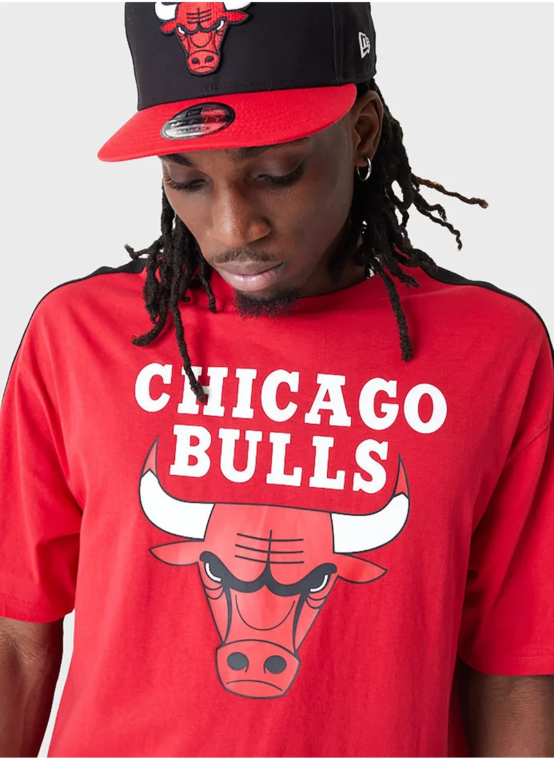 NEW ERA Chicago Bulls Color Block Oversized T-Shirt