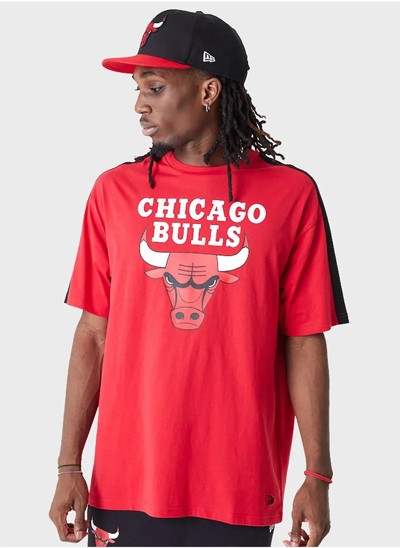 NEW ERA Chicago Bulls Color Block Oversized T-Shirt