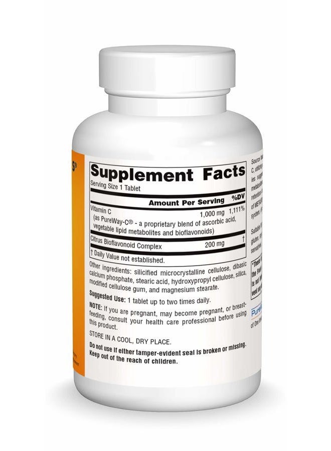 Source Naturals Metabolic C, 1000mg Vitamin C - 100 Tablets - Image 3