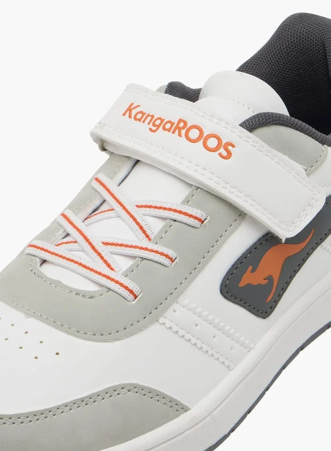 kangaROOS Women's Logo Detail Sports Shoes with Hook and Loop Closure