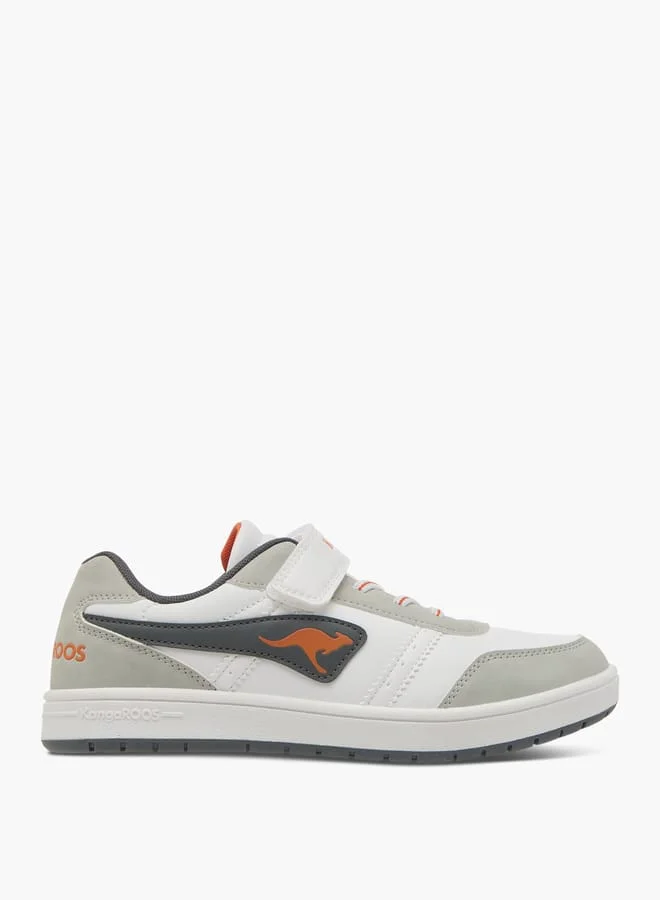 kangaROOS Women's Logo Detail Sports Shoes with Hook and Loop Closure