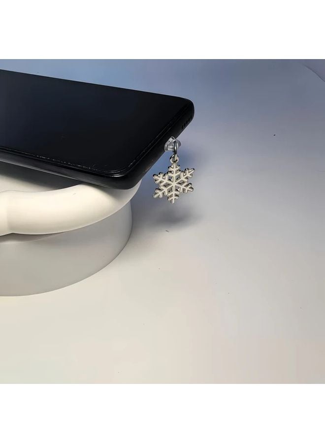 Christmas Snowflake Phone Dust Plug For iPhone Charging Port Protector Waterproof - Image 4