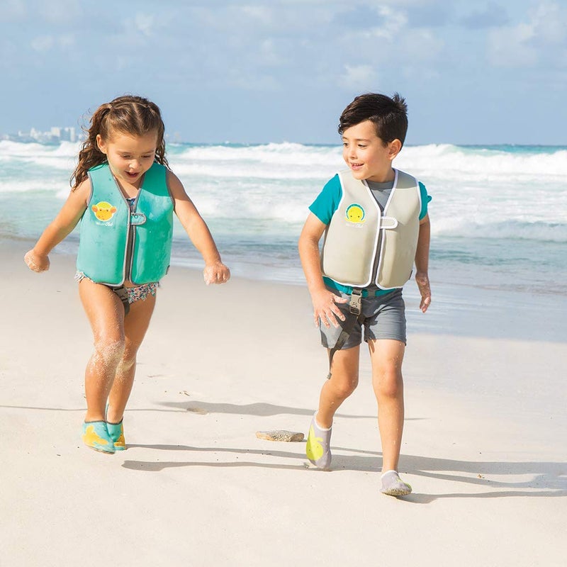 bblÃ¼v - ShoÃ¶z - Unisex Kids Neoprene Protective Outdoor Water Shoes for Beach or Pool, Protects from Rough Surfaces, Hot Sand, Soft and Durable Water Shoes with Flexible Soles, Grey S (2-3 Years) - Image 5