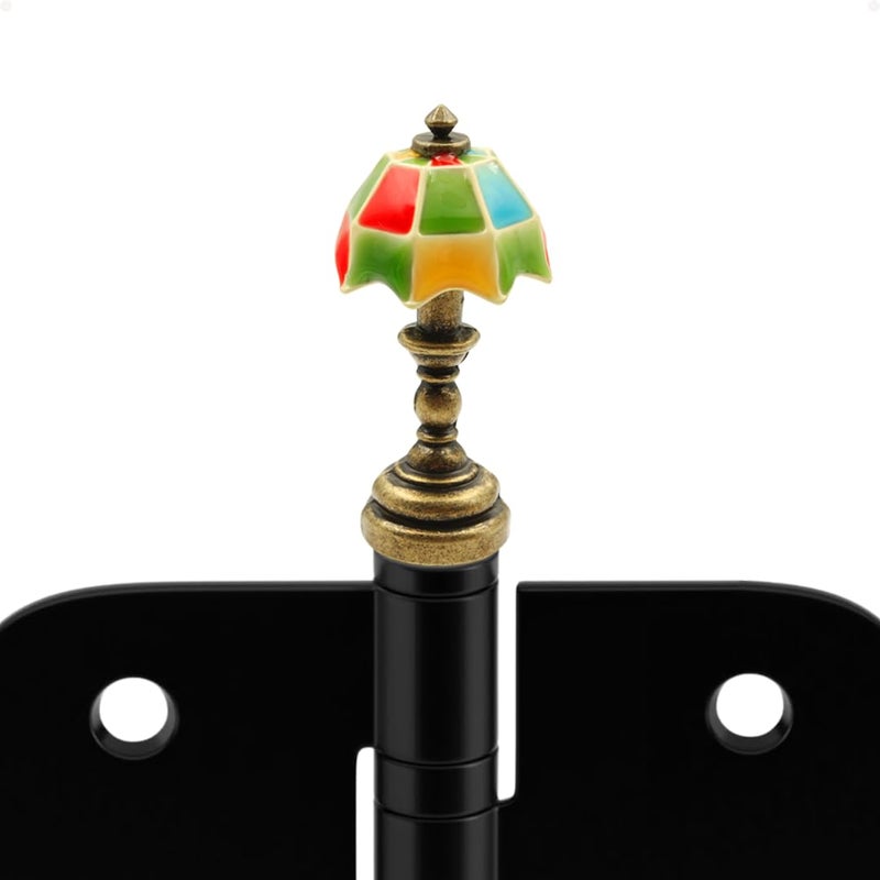 Wallertree Vintage Lamp Hinge Heads Decorative Topper (Colorful) - Magnetic Hinge Head Home Decoration - Door Hinge Decorative Topper - Image 1