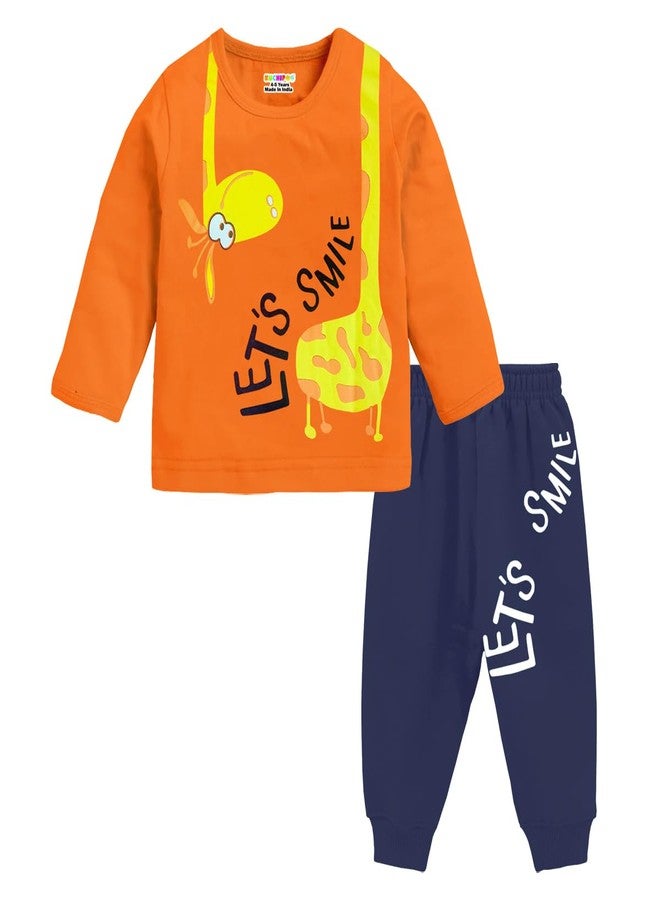 Kuchipoo Baby Boy Regular Fit Cotton Printed T-Shirts And Pyjamas Set (KUC-PSUT-139, 12-18 Months, Multi-Colored) - Image 3