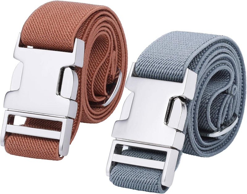 Kajeer Boy Kids Belt,Elastic Belts Easy Clasp Adjustable Child Zinc Alloy Buckle Youth Belt for Boys Girls(2 PCS) - Image 1