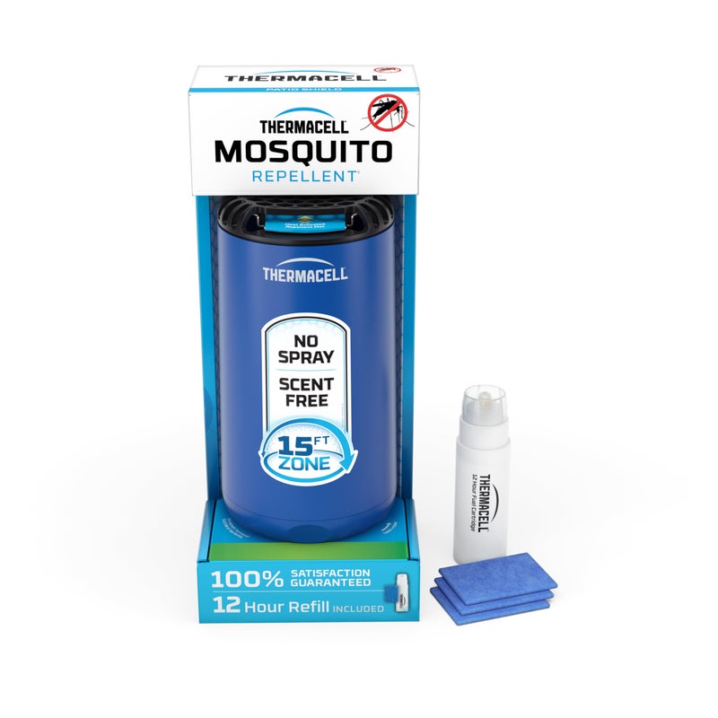 Thermacell Mosquito Repeller Patio Shield; Includes 12-Hour Refill; Highly Effective Mosquito Repellent for Patio; Bug Spray Alternative; Scent Free; No Candles or Flames - Image 1