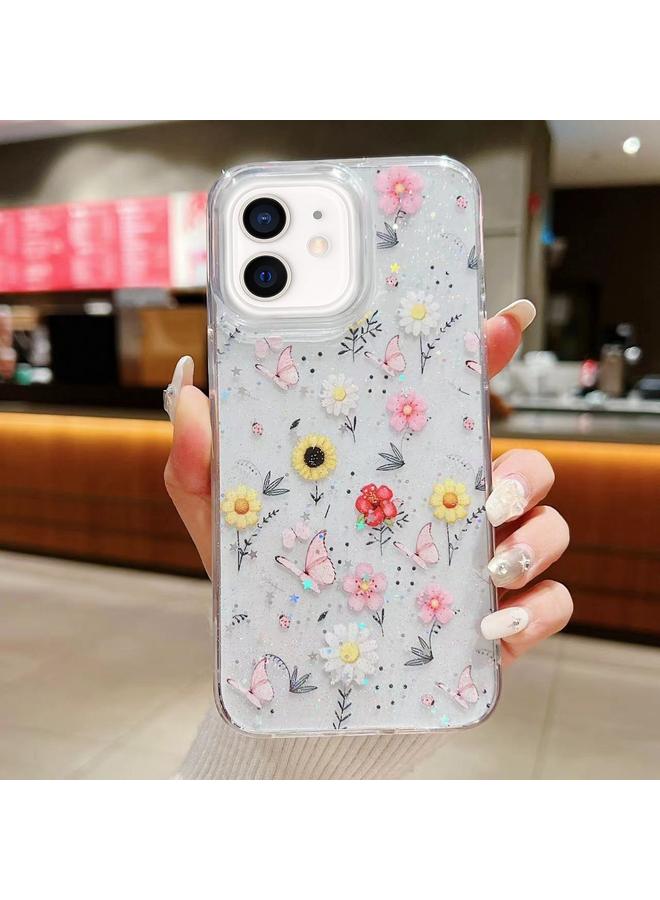 Zaboon Case For iPhone 12 / 12 Pro Spring Garden Epoxy TPU Phone Case - Image 1
