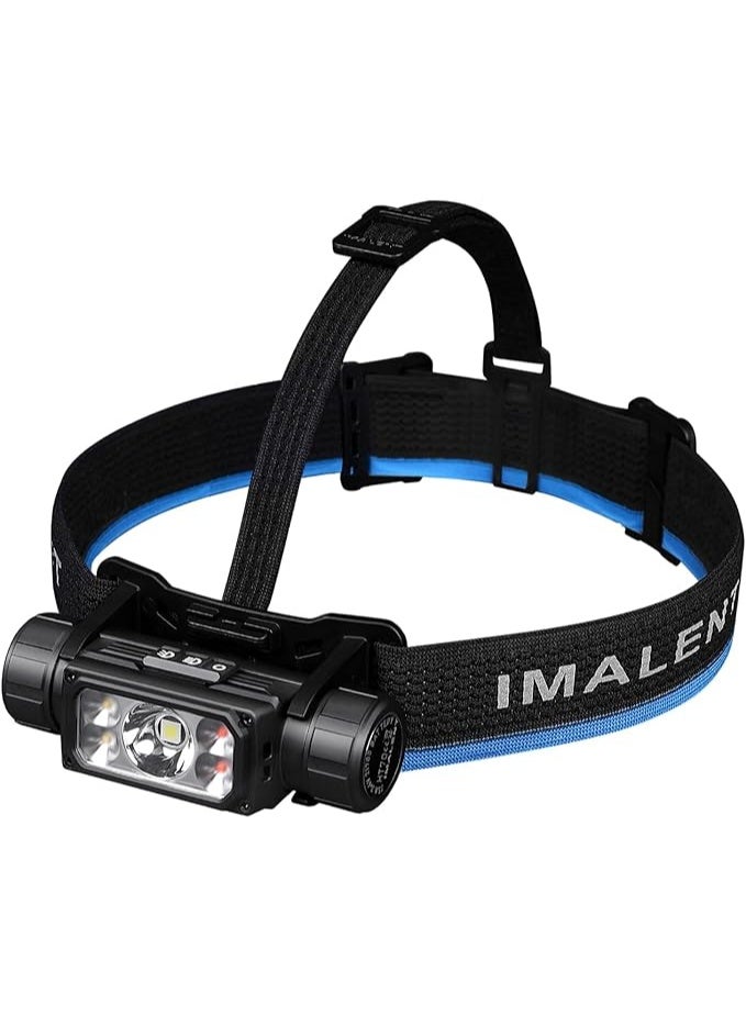 IMALENT HT70 Headlamp Flashlight, 3500 Lumen Led Rechargeable Head Lamp, Super Bright Headlight with White Red Warm Light for Camping, Outdoor, Running and Hiking (HT70) - Image 1