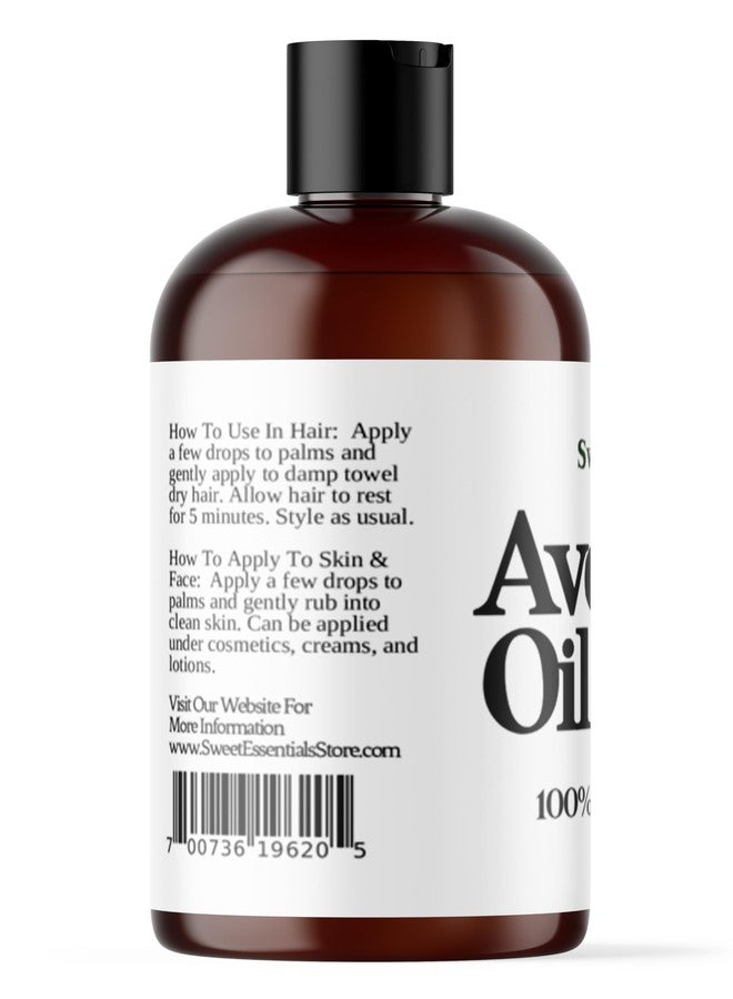 Sweet Essentials Organic Cold-Pressed, Avocado Oil - 4oz - Imported, 100% Pure, NON-GMO, Golden In Color - Image 3