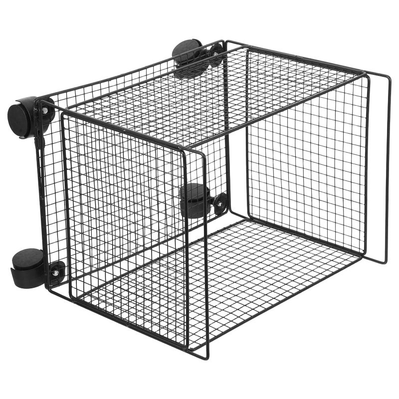 Rolling Laundry Basket With Handles - 12.97x12.77x9.82in Washing Storage Basket Hamper Bin - Mesh Clothing Organizer For Bathroom Bedroom Dorm - Image 1