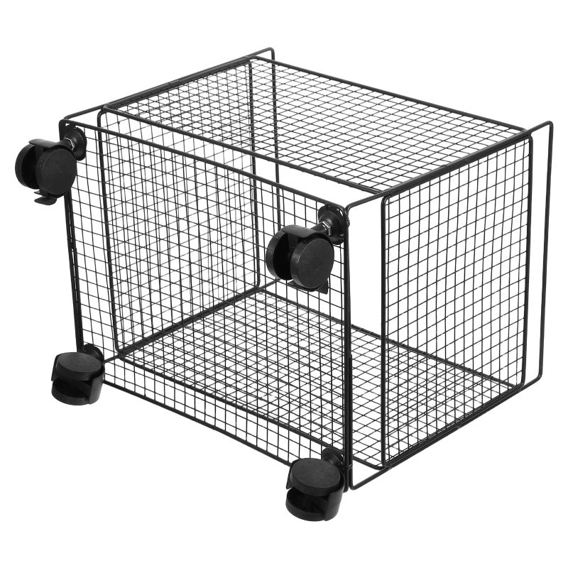 Rolling Laundry Basket With Handles - 12.97x12.77x9.82in Washing Storage Basket Hamper Bin - Mesh Clothing Organizer For Bathroom Bedroom Dorm - Image 3