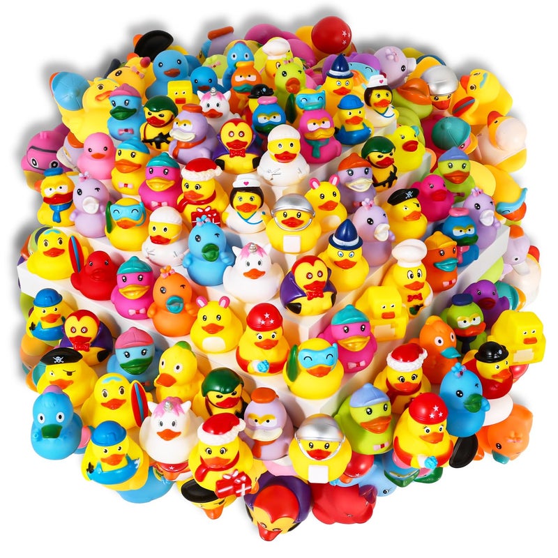 Audaisyly Rubber Ducks Bath Toy for Kids Assortment Duckies for Jeep Ducking Pool Floater Ducky Bathtub Beach Toys Party Favors Birthday - Image 3