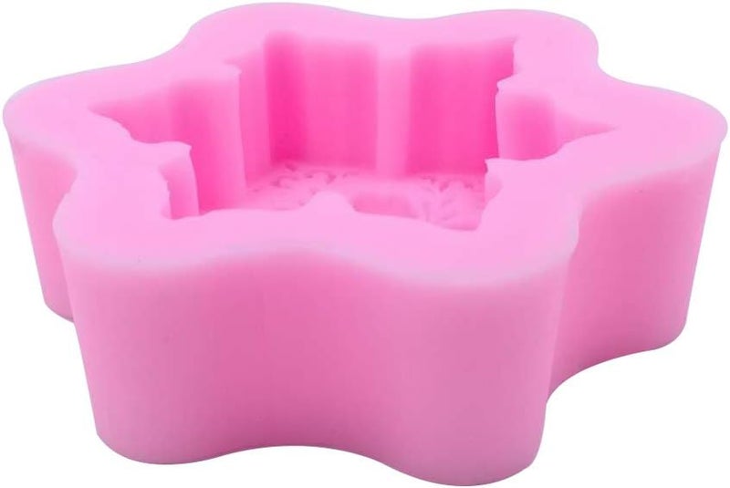 Monqui Snowflake Christmas Silicone Mold for Handmade Soap, Crafts, Candle, Chocolate, Muffins, Ice - Image 5