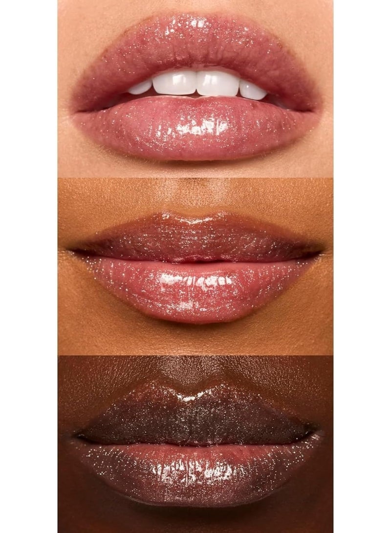 Rose Gold Shimmer Lip Oil Moisturizing Lip Gloss with Glitter Finish 11ml Color 02 - Image 5