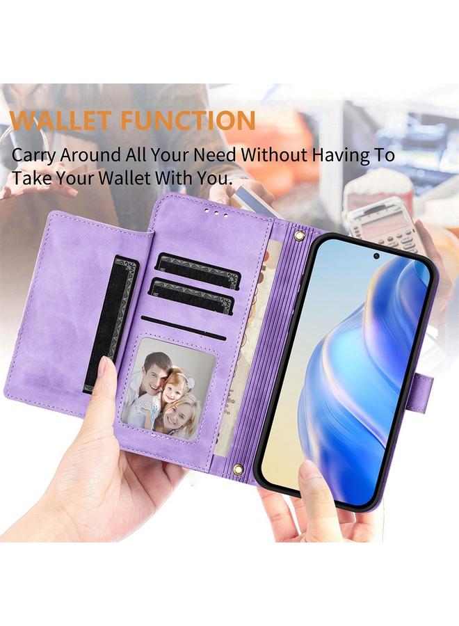 S-TOP Case For OPPO K12x 5G Global Multi-Card Slots Zipper Wallet Leather Phone Case - Image 4