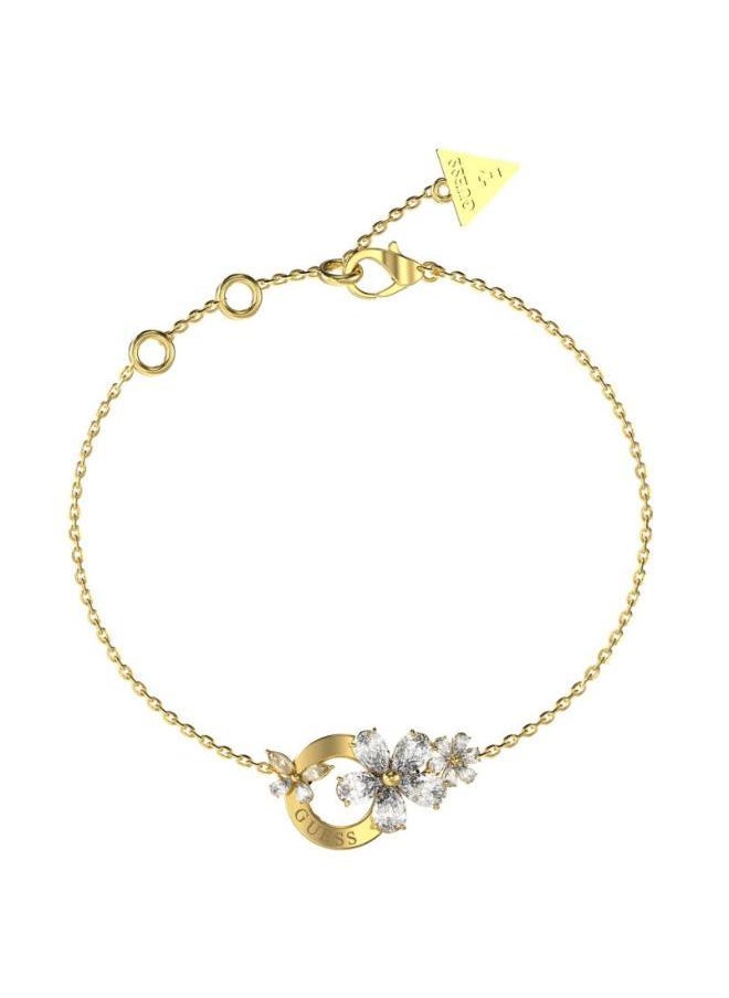 GUESS Lily Flowers & Circle Bracelet 