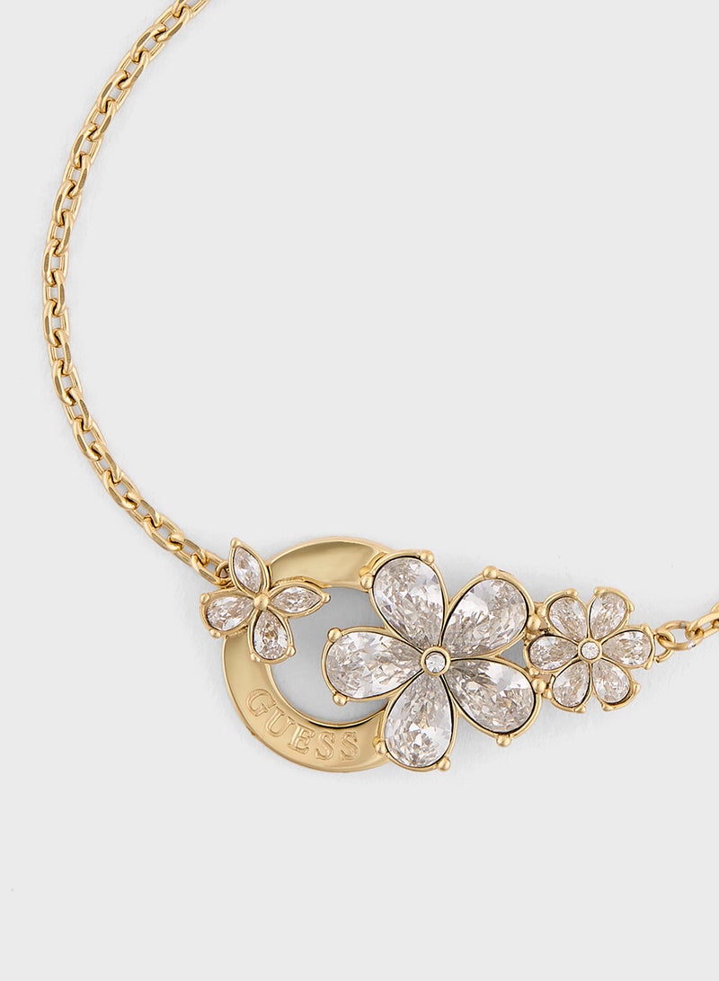 GUESS Lily Flowers & Circle Bracelet - Image 3
