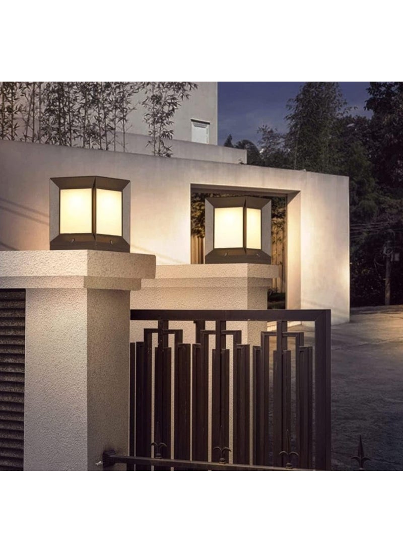 LEGEEN LEGEEN Polyvinyl Chloride Waterproof Gate Light Gate Lamp ForBoundaryPostPillarHome GateGardrenPolePathwayEntrencesOutdoor Decore Lighting 2  - Image 1