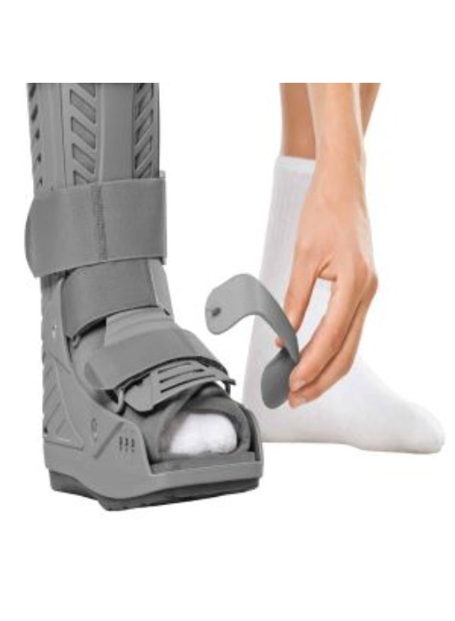 ميدي حذاء مشي طبي قابل للتعديل بالهواء لدعم كسر القدم والكاحل، التواء، وبعد العمليات الجراحية، دعم إصابة وتر أخيل، دعامة تقويمية خفيفة، رمادي - كبير - ميدي بروتيكت كات ووكر - Image 4