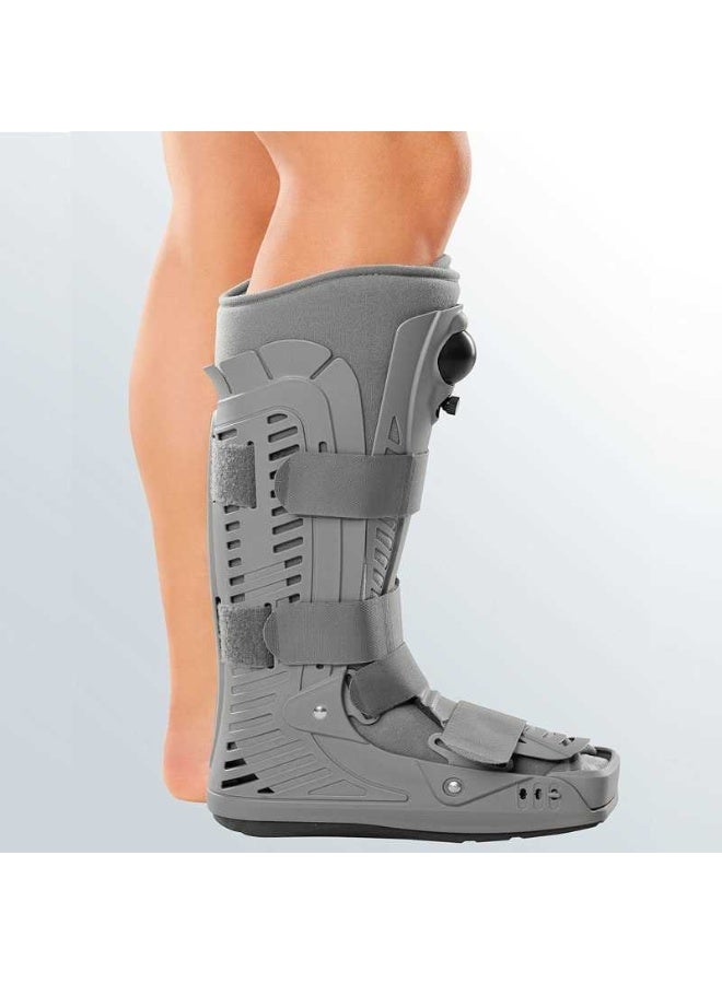 ميدي حذاء مشي طبي قابل للتعديل بالهواء لدعم كسر القدم والكاحل، التواء، وبعد العمليات الجراحية، دعم إصابة وتر أخيل، دعامة تقويمية خفيفة، رمادي - كبير - ميدي بروتيكت كات ووكر - Image 1