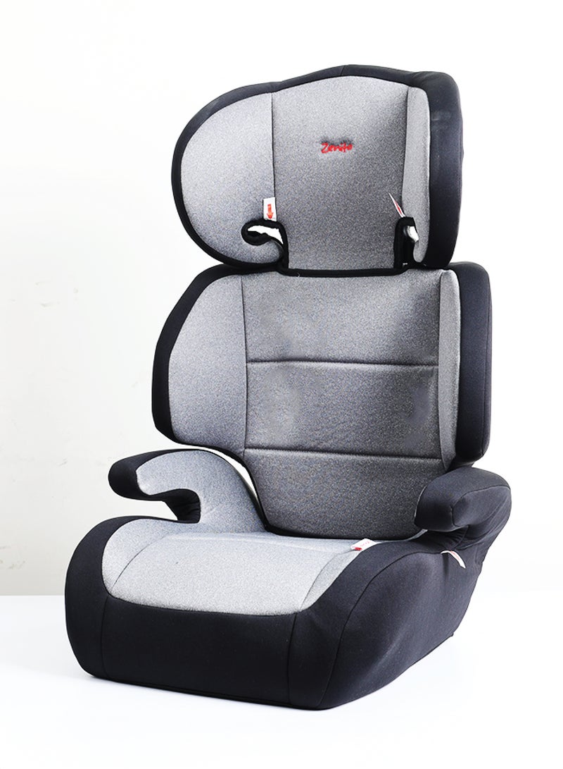 Zenito Toddler Lightweight High back Booster Car Seat, Group 2/3 (4 to 12 Years Approx, 15-36 kg) Forward facing- Black/Grey - Image 1