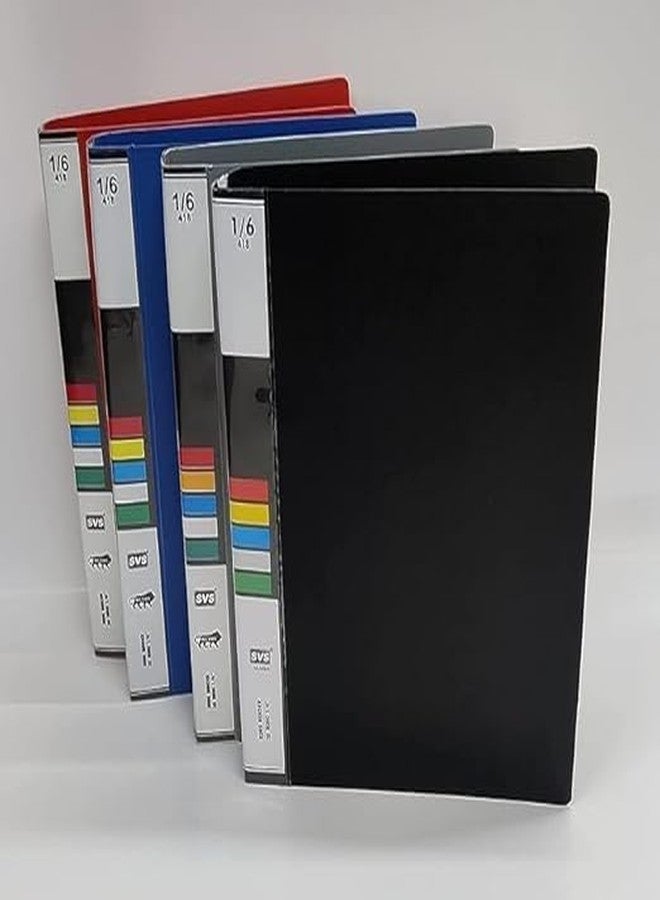 HCS Plastic File Folder 2D Ring Binder A5 Size Tough & Efficient and Elegant Document Storage, School Project Binders, Contemporary Design for Neat Organization (Pack of 4) - Image 2