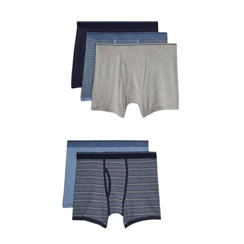 Marks & Spencer سراويل داخلية قطنية كلاسيكية للرجال من ماركس وسبنسر (T14_4849F_خلطة دنيم_M) - Image 1
